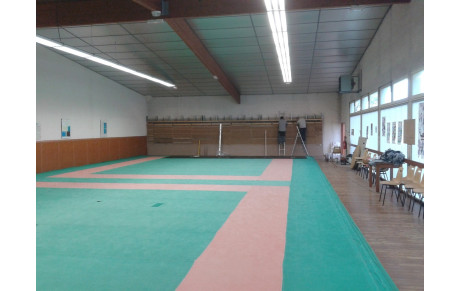 INFO : remise en état du mur de tir en salle !